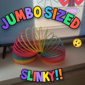 Jumbo Colorful Rainbow Slinky Toy